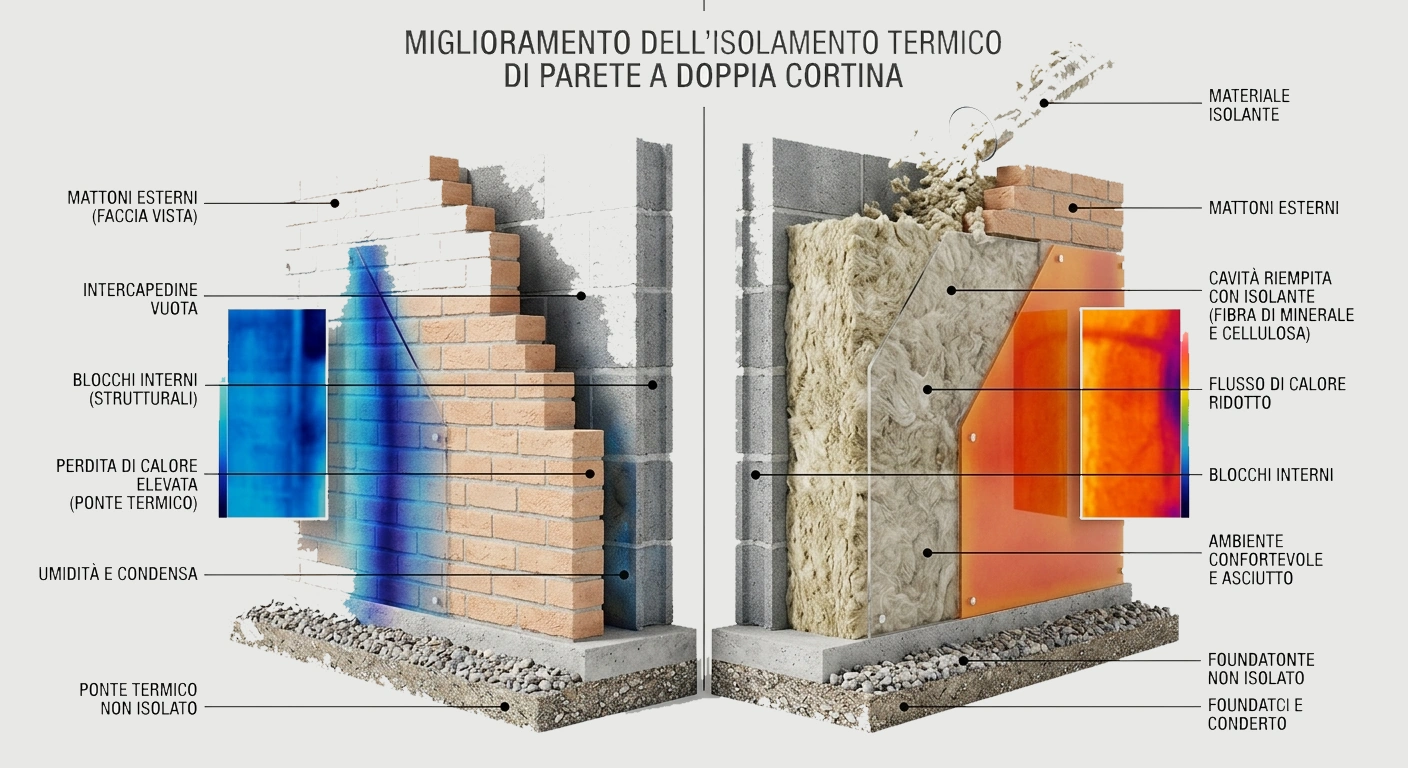 Insufflaggio - Miglioramento termico